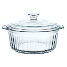 Кастрюля стеклянная рифленая 2.4 л ТМ Appetite