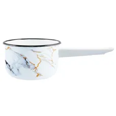 Ковш эмалированный цилиндрический 1.5 л без/кр Marble ТМ Appetite