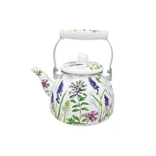 Чайник эмалированный 2.5 л Альпийские цветы ТМ Appetite