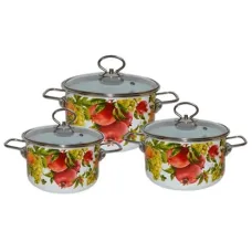 Набор эмалированной посуды 3 предмета №02 Granada - Стальэмаль