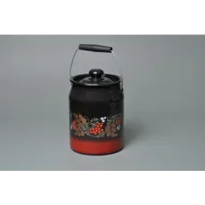 Бидон эмалированный с рисунком 3 л – Сибирские Товары