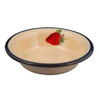 Миска эмалированная 400 мл с рисунком – Сибирские Товары