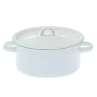 Кастрюля эмалированная цилиндрическая без рисунка 2 л – Сибирские Товары