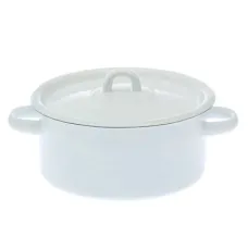 Кастрюля эмалированная цилиндрическая без рисунка 2 л – Сибирские Товары