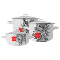 Набор эмалированной посуды Urban Flower