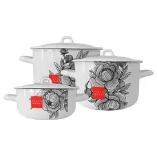 Набор эмалированной посуды Urban Flower