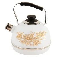 Чайник эмалированный 3.5 л подвиж/руч бел Олимпия