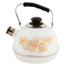 Чайник эмалированный 3.5 л подвиж/руч бел Олимпия