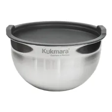 Миска из нержавеющей стали 2.8 л 20 см пласт/кр ТМ KUKMARA