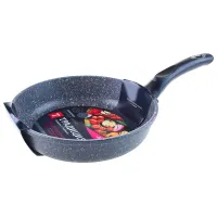 Сковорода с антипригарным покрытием литая Мрамор 26 см ТМ Традиция