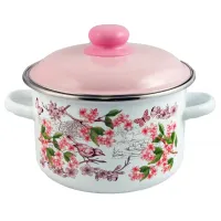 Кастрюля эмалированная цилиндрическая Bird ТМ Appetite 5.5 л