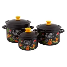 Набор эмалированной посуды 3 предмета Рацион-1 - КМЗ