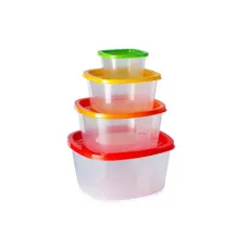 Набор контейнеров пластиковых квадратных COMPACT 4 в 1 Good and Good