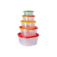 Набор контейнеров пластиковых квадратных COMPACT 5 в 1 Good and Good