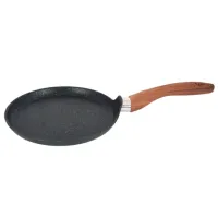 Сковорода с антипригарным покрытием литая блинная 22 см Granit Ultra Blue индукция ТМ KUKMARA