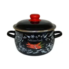 Кастрюля эмалированная сферическая Chilli 5.5 л ТМ Appetite