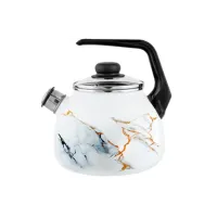 Чайник эмалированный 3 л со свистком Marble ТМ Appetite