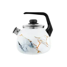 Чайник эмалированный 3 л со свистком Marble ТМ Appetite