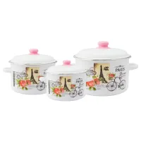 Набор эмалированной посуды 3 предмета №19 Париж ТМ Appetite