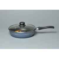 Сковорода с антипригарным покрытием 24 см стеклянная крышка Сатин ТМ Калитва