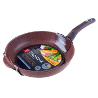 Сковорода-гриль с антипригарным покрытием литая Доломит 26 см ТМ Традиция