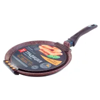 Сковорода для блинов с антипригарным покрытием литая Доломит 22 см ТМ Традиция