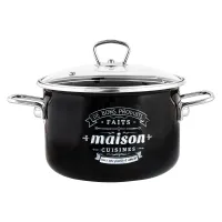 Кастрюля эмалированная цилиндрическая Maison 4 л TM Appetite