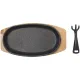 Сковорода чугунная съемная ручка 22.5x12.5 см овал TM Myron Cook