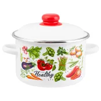 Кастрюля эмалированная цилиндрическая Veggies 3 л ТМ Appetite