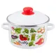 Кастрюля эмалированная цилиндрическая Veggies 3 л ТМ Appetite