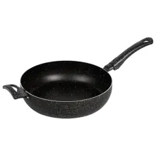 Сотейник с антипригарным покрытием 26 см 2 ручки Easy Stone индукция ТМ Калитва