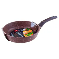 Сковорода с антипригарным покрытием литая Доломит 24 см ТМ Традиция