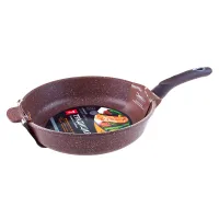 Сковорода с антипригарным покрытием литая Доломит 28 см ТМ Традиция