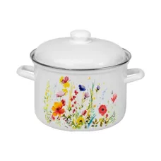 Кастрюля эмалированная 1.5 л Цветущий луг