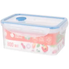 Контейнер пластиковый прямоугольный 800 мл герм/крышкой с клапаном ТМ Appetite