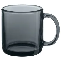 Кружка стеклянная 420 мл Basilico Grey - Стекло Дымка