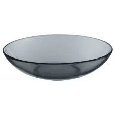Салатник стеклянный 20 см Basilico Grey - Стекло Дымка