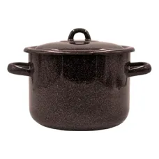 Кастрюля эмалированная цилиндрическая 4.3 л без рисунка