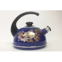 Чайник эмалированный 2.5 л конс/руч синий Олимпия