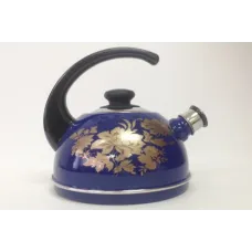 Чайник эмалированный 2.5 л конс/руч синий Олимпия