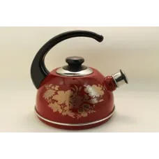 Чайник эмалированный 3.5 л конс/руч бордо Олимпия
