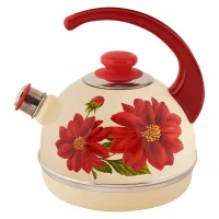 Чайник эмалированный 3.5 л конс/руч слон кость Лера