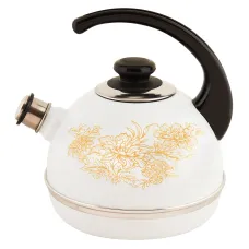 Чайник эмалированный 3.5 л конс/руч бел Олимпия