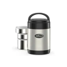 Термос из нержавеющей стали 1.8 л широкое горло с 3-мя металлическими контейнерами