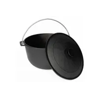 Казан походный чугунный с крышкой 20 л ТМ Гардарика