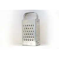 Терка из нержавеющей стали универсальная квадратная с металлической ручкой, сырное наполнение