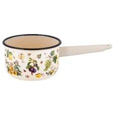 Ковш эмалированный цилиндрический без крышки 1.5 л Фруктовый сад ТМ Appetite