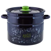 Кастрюля эмалированная цилиндрическая Berry 9 л - TM Appetitе