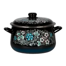 Кастрюля эмалированная коническая Вологодский сувенир мет/об 5.5 л