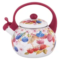 Чайник эмалированный 2 л со свистком Ягодный бум ТМ Appetite